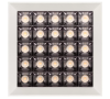 Св-к накладной WINDOWS 50W 25x2W OSRAM CRI90, DW 4000K, KEGU драйвер, White 119х119х78 mm