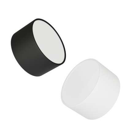 Светильник накладной RONDO 12W Black 3000K | Ø120x65mm 