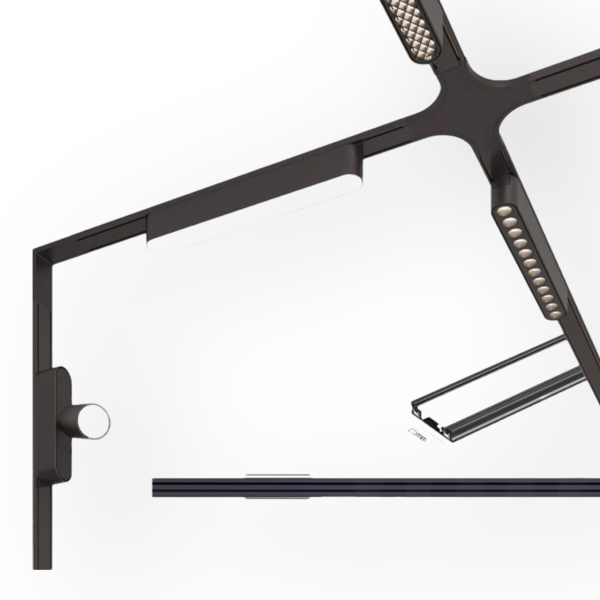 Светильник TUBE MAGNETIC Н5 48V 12W 120° 3000K CRI90 OSRAM | Черный корпус L602mm