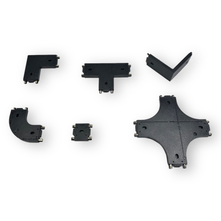 Х- соединитель потолок-потолок для шинопровода H5 Black