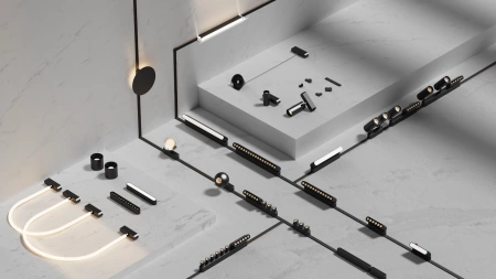 Трековый магнитный св-к SPOT  MAGNETIC H4 24V 12W 24° 3000К/4000K/6000К OSRAM | Black Ø43х110mm