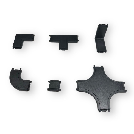 Х- соединитель потолок-потолок для шинопровода H5 Black