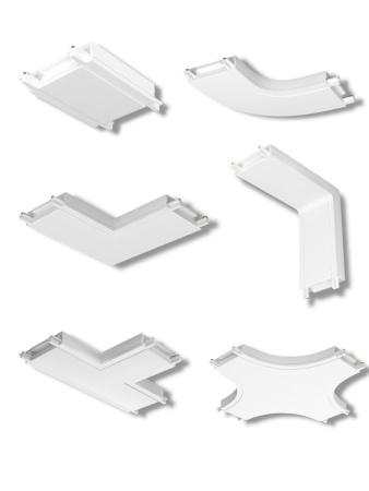 Х- соединитель потолок-потолок для шинопровода H5 White