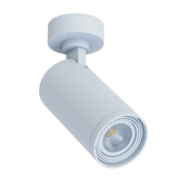 Накладной светодиодный светильник CITY ZOOM 20W 4000K CRI85 Угол света 10°- 60° WHITE Ø60x123mm