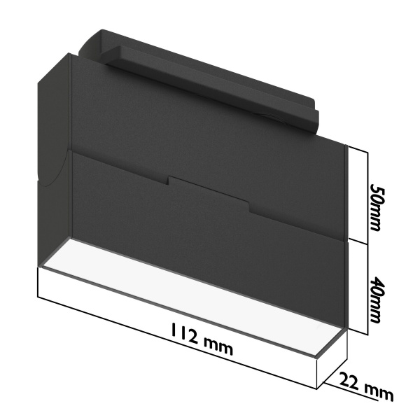 Светильник BLACK BOOK 6W OSRAM 120° DW/4000К, Черный корпус 2TRA