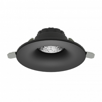 Светильник встраиваемый CITY DLV MR16 GU5.3 BLACK | Ø95 (75)xH40mm