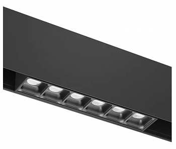 Светильник LINER BLACK MASK MAGNETIC S20 48V 6W 36° 3000K CRI90 OSRAM | Черный корпус L112mm