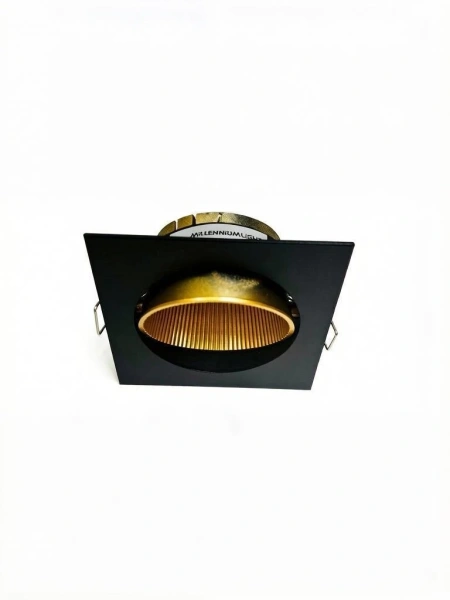 Светильник встраиваемый CITY DLW MR16 BLACK/GOLD | 90x90 (75)xH45mm Electroplating