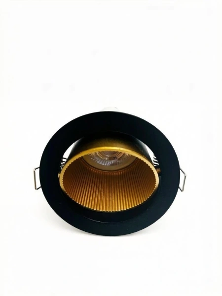 Светильник встраиваемый CITY DLW MR16 BLACK/GOLG | Ø90 (75)xH45mm Electroplating