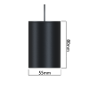 Светильник накладной COLT MR16 GU10 Черный корпус ML 24112 S55x80mm
