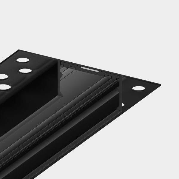 Трековая система встраиваемая MAGNETIC S25 48V 2TRA BLACK 1500x53.5x13.2mm