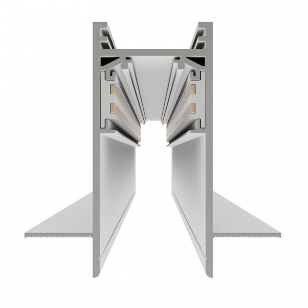 Трековая система встраиваемая MAGNETIC S20 48V 4TRA WHITE 3000x70x52mm