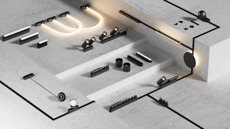 Трековый магнитный св-к SPOT  MAGNETIC H4 24V 12W 24° 3000К/4000K/6000К OSRAM | Black Ø43х110mm