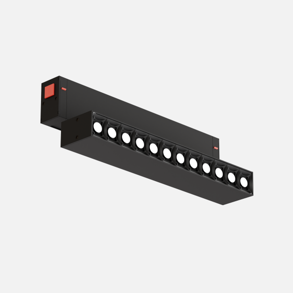 Светильник серии SPOT S25 Black mask 12W 12x1W SMART DIM CRI90 CREE ССТ 3000К Black 200x34x150mm