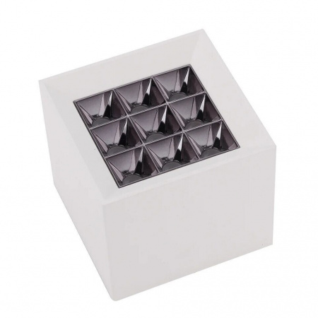 Св-к накладной WINDOWS 18W 9x2W OSRAM CRI90, WW 3000K, KEGU драйвер, White 81х81х81 mm