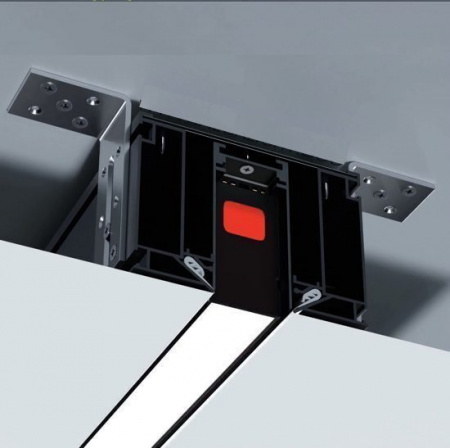 Трек белый MAGNETIC S25 220V шинопровод 2x контактный, White 2000х32х57mm 