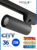Светильник CITY NEW 25W 3ССТ 3000/4000/6000К CRI85 36° Черный 2TRA однофазный 220V 60x145mm