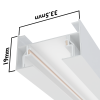 Трековая система серии CITY 2TRA | WHITE 2000x34x19mm | 220V