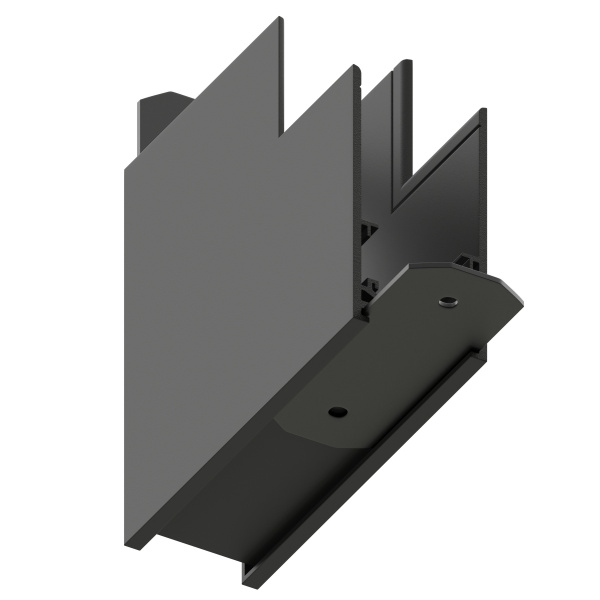 Соединитель пластиковый  потолок-стена,  угол 90° для накладных трек-систем S20 60x60x26mm, Черный