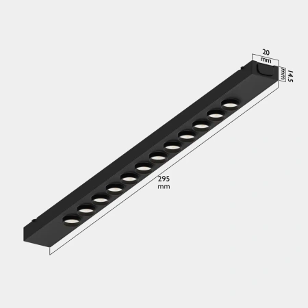 Светильник LINER BLACK MASK MAGNETIC S25 48V 12W 36° 3000/4000/6000K CRI90 OSRAM | Черный L295mm