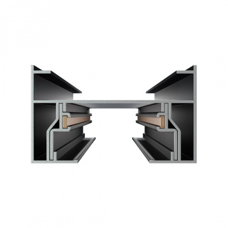 Трековая система серии CITY 2TRA | BLACK 1000x34x19mm | 220V