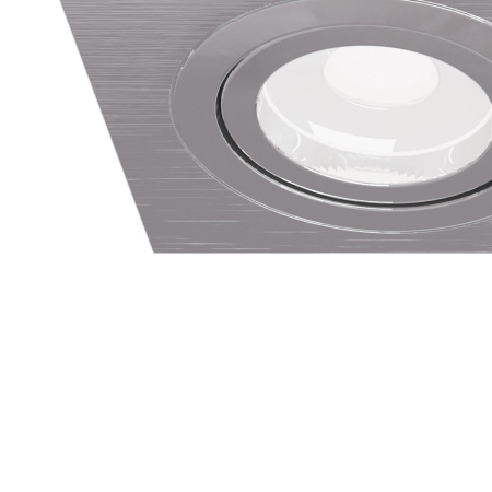 Светильник встраиваемый CITY DL X2 MR16 ALU CHROME | 172х92(75)x25mm